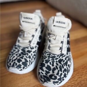 Adidas Kids Animal Print Sneakers - Black and Cream color